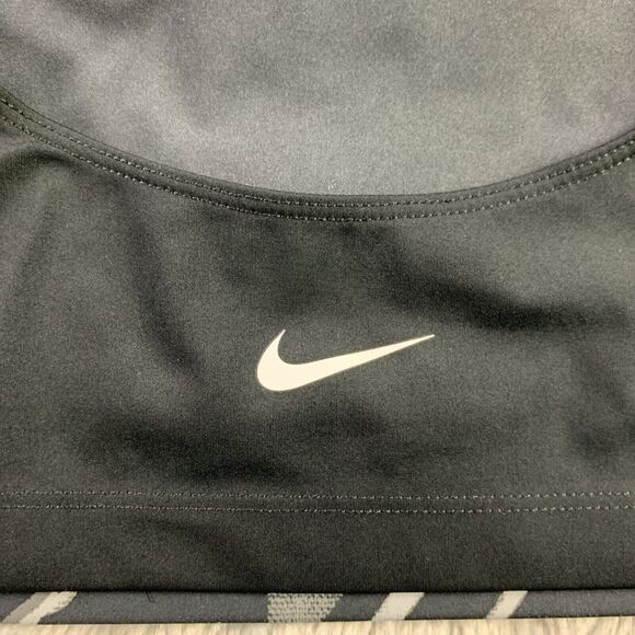 Nike Pro Tank Top Womens Medium Black Dri-Fit Abstract Print Performance Swoosh - Picture 7 of 11